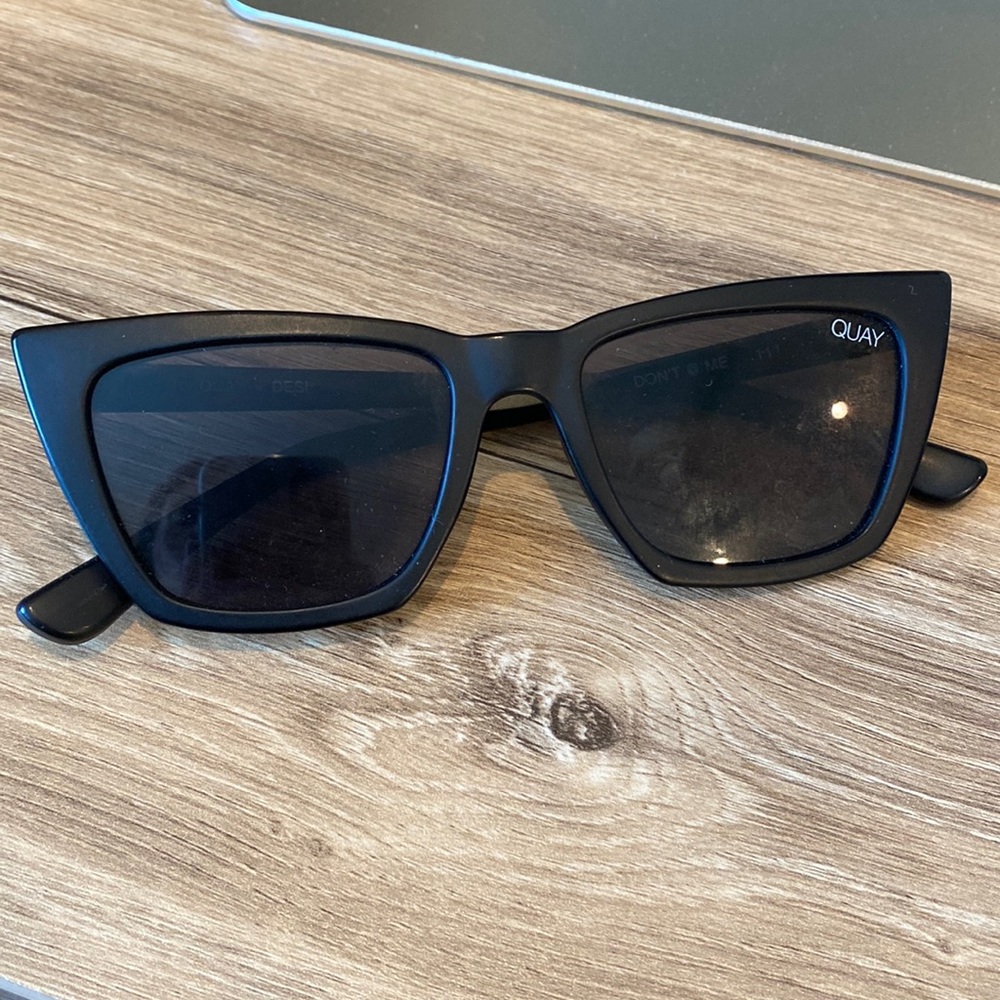 Quay cat eye sunglasses, “don’t @ me”